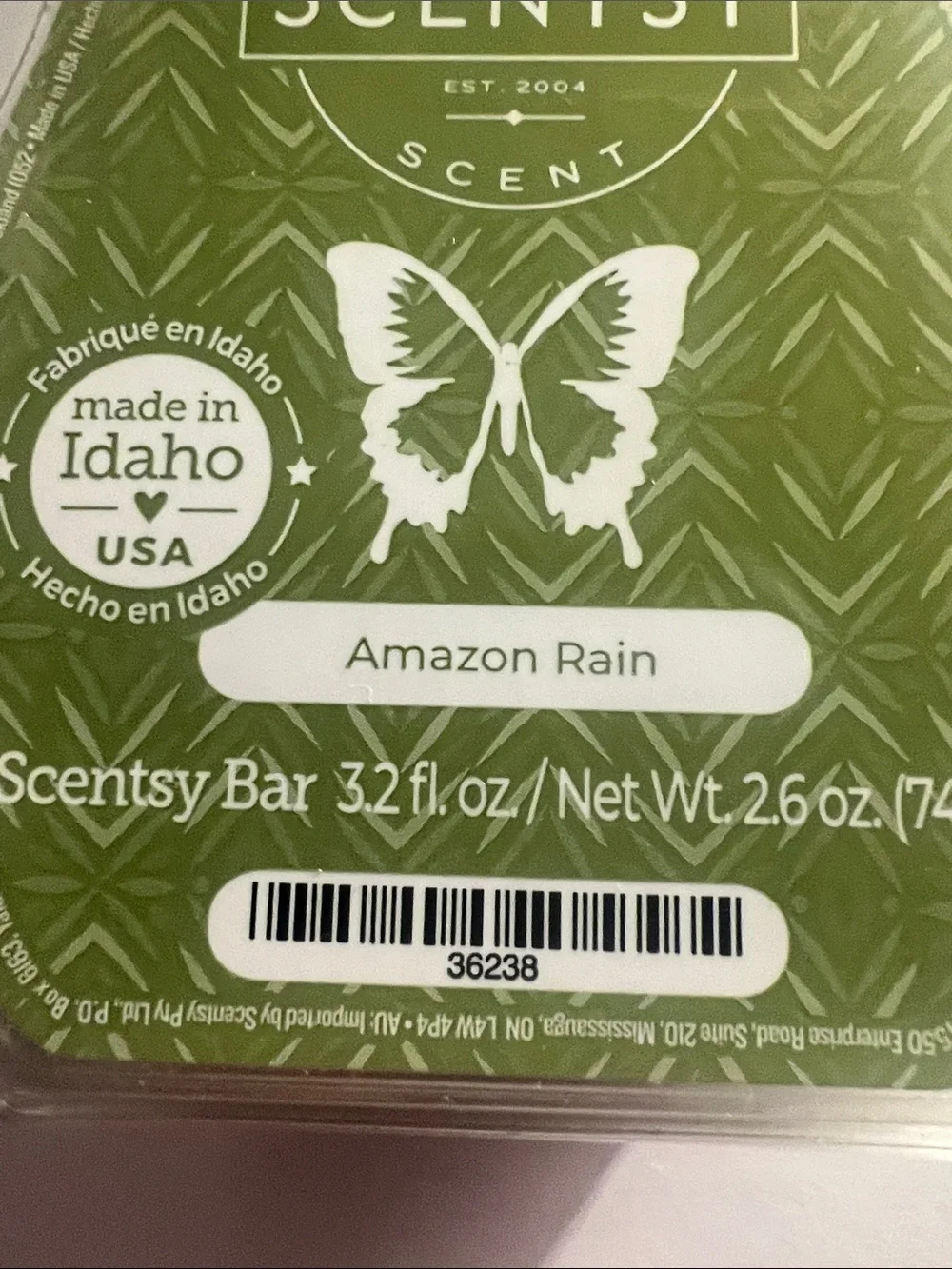 Scentsy Amazon Rain Wax Bar